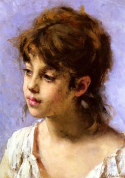 阿列尅謝 阿列維奇 哈拉莫夫 Portrait of a Peasant Girl